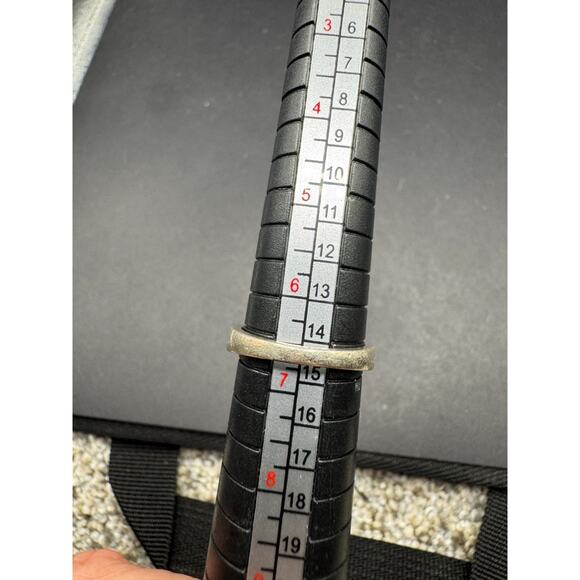 PJ Sterling Silver 925 10K Gold Accent Diamonds Double Open Heart Ring Sz 6.5 - Picture 13 of 13